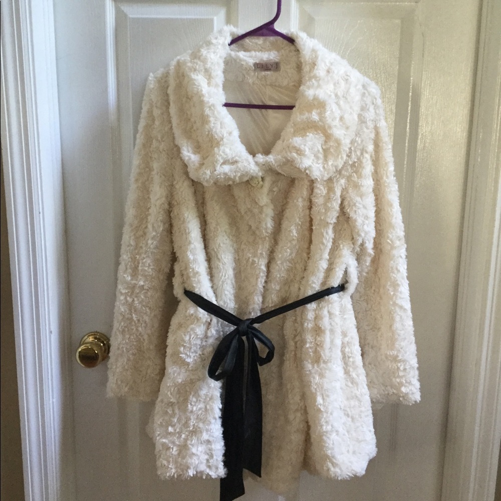 Womens LILY.J London Faux Fur Jacket